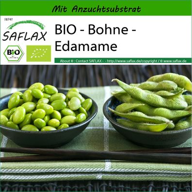 SAFLAX - BIO - Bohne - Edamame - Glycine - 8 Samen