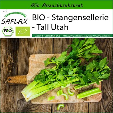 SAFLAX - BIO - Stangensellerie - Tall Utah - Apium - 500 Samen