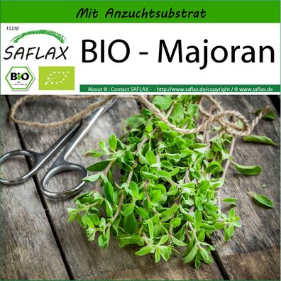 SAFLAX - BIO - Majoran - Origanum - 700 Samen