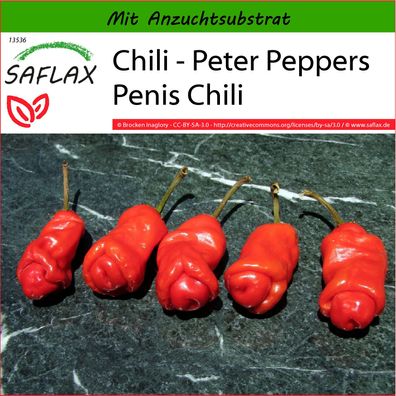 SAFLAX - Chili - Peter Peppers Penis Chili - Capsicum - 10 Samen
