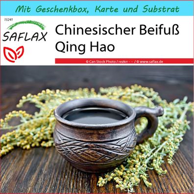 SAFLAX Geschenk Set - Chinesischer Beifuß Qing Hao - Artemisia - 250 Samen