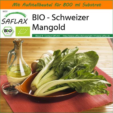 SAFLAX Garden in the Bag - BIO - Schweizer Mangold - Beta - 150 Samen
