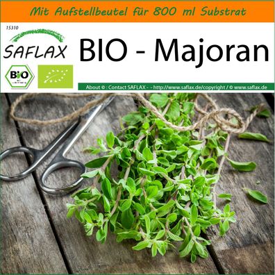 SAFLAX Garden in the Bag - BIO - Majoran - Origanum - 700 Samen