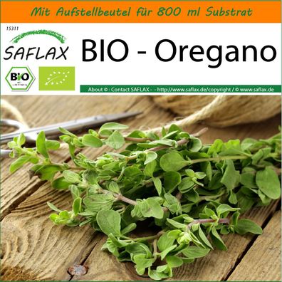 SAFLAX Garden in the Bag - BIO - Oregano - Origanum - 1500 Samen