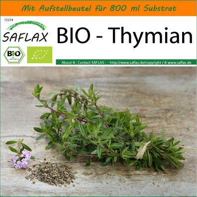 SAFLAX Garden in the Bag - BIO - Thymian - Thymus - 800 Samen