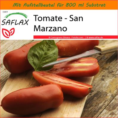SAFLAX Garden in the Bag - Tomate - San Marzano - Lycopersicon - 10 Samen