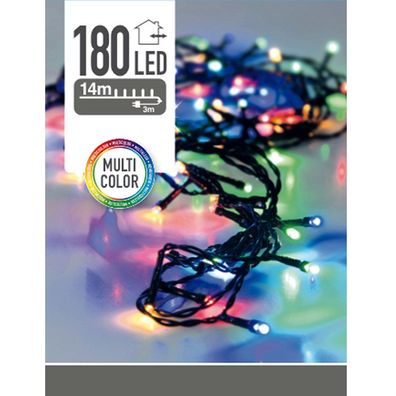 Weihnachtsbaum Lichter 180 LED, Outdoor, 14 m, mehrfarbig - Home Styling Collection