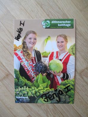 Kohlregentinnen 2020 Fenja Reimers & Hepke Nöhrenberg - handsignierte Autogramme!!!