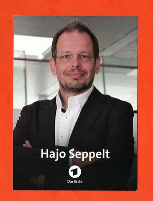 Hajo Seppelt ( deutscher Autor und Journalist ) - Autogrammkarte