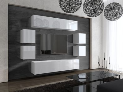 Future 42 Möbel für Wohnzimmer Wohnwand Mediawand Schrankwand Wohnschrank