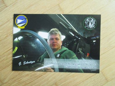 Bundeswehr Kommodore Luftwaffe Oberst Gordon Schnitger - handsigniertes Autogramm!!!
