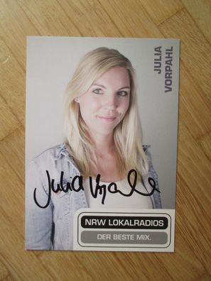 NRW Lokalradios Moderatorin Julia Vorpahl - handsigniertes Autogramm!!!