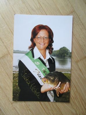5. Sächsische und Wermsdorfer Fischkönigin 2001 Inka Horn - handsigniertes Autogramm!