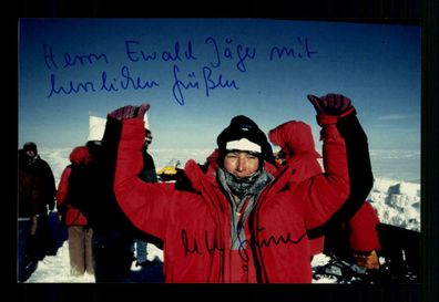 Ute Grüner Foto Original Signiert Siegerin Ski Marathon am Südpol ## BC172334