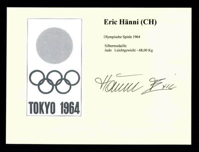 Eric Hänni Autogrammkarte Original Signiert Judo ## BC G 30760