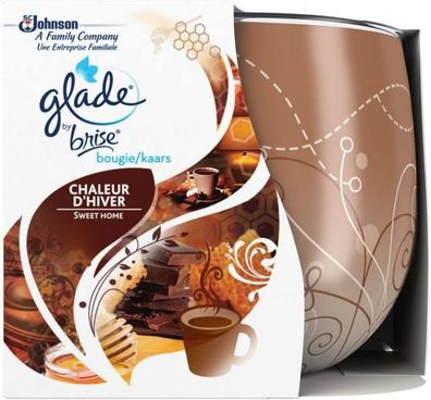 Glade by brise Duftkerze im Glas Winterwärme Honey & Chocolate 120 gr