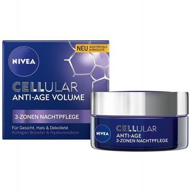Nivea Cellular Anti-Age Volume 3-Zonen Nachtpflege 50 ml