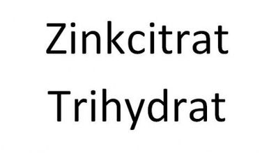 Zinkcitrat Trihydrat (min. 31% Zn, Lebensmittelqualität)