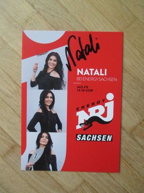 Radio Energy NRJ Sachsen Moderatorin Natali - handsigniertes Autogramm!!!