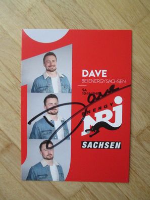 Radio Energy NRJ Sachsen Moderator Dave - handsigniertes Autogramm!!!
