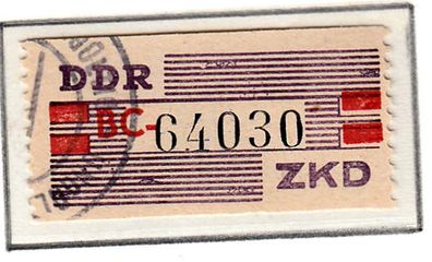1960 DDR Dienstmarken B, ZKD MiNr. IV Rundstempel