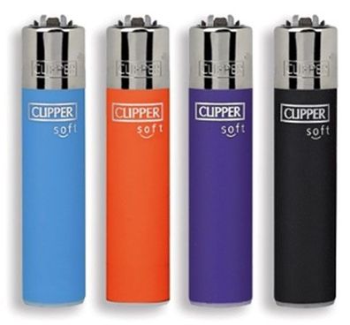 Clipper Classic Original Feuerzeug Serie ´SOFT TOUCH´ 4 Stück Feuerzeuge 4X