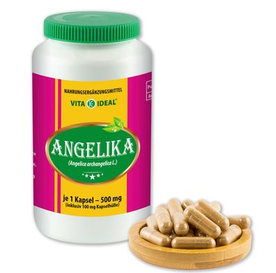 Vitaideal ® Angelica Kapseln je 500mg ohne Zusatzstoffe von NEZ-Diskounter