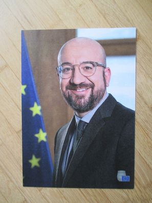 Präsident des Europäischen Rates Belgien Premierminister Charles Michel - Autogramm!!