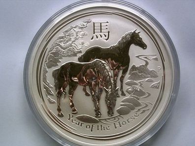 10$ 2014 Australien 10 Unzen 311g Silber Lunar Pferd 10 Dollars 2014 Lunar Pferd