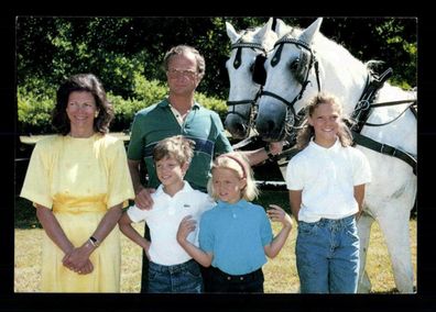 Schwedische Königsfamilie Autogrammkarte Adel # BC G 30943