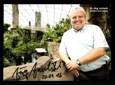 Dr. Jörg Junhold Zoo Direktor Leipzig Autogrammkarte Signiert # BC G 30946