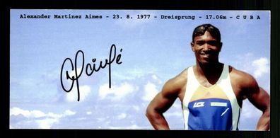 Alexander Martinez Foto Original Signiert Leichtathletik # BC G 30791
