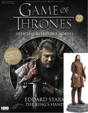 Game Of Thrones GOT Official Collectors Models #27 Ned Stark Figurine Eaglemoss NEU