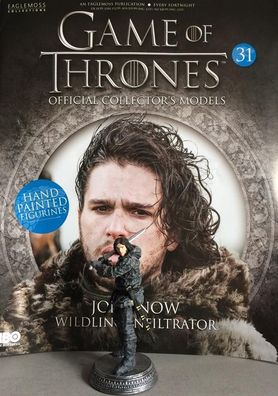 Game Of Thrones GOT Official Collectors Models #31 Jon Snow Figurine Eaglemoss NEU