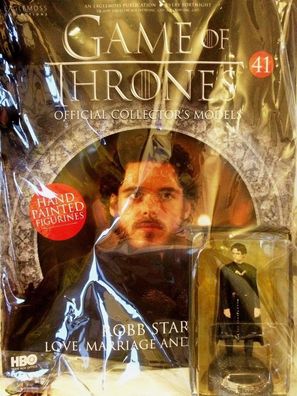 Game Of Thrones GOT Official Collectors Models #41 Robb Stark Figurine (Red Wedding)