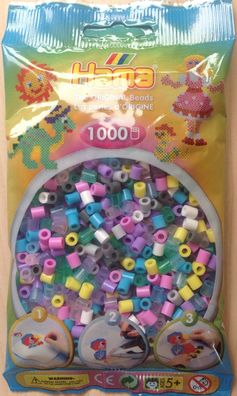 1000 HAMA Bügelperlen midi, Fantasie Farbmischung Nr. 69, f. Stiftplatten, Perlen 5mm