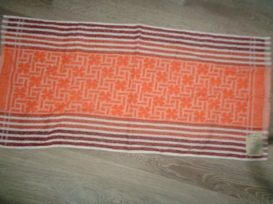 Handtuch aus DDR Zeiten--bunt gemustert 40x 86cm mit Etikett