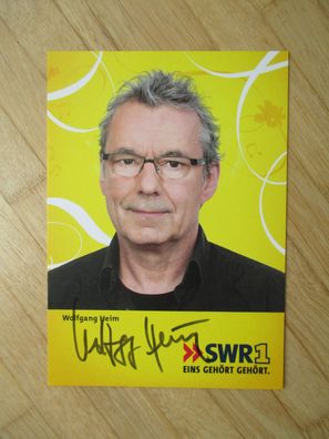 SWR Moderator Wolfgang Heim - handsigniertes Autogramm!!!