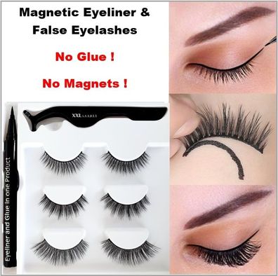 Magic Adhesive Eyeliner Set: Eyeliner und Wimpernkleber in einem Produkt- glamour