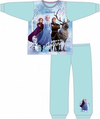 Disney Frozen Die Eiskönigin Pyjama Schlafanzug 2-3 Jahre Anna Elsa Olaf Sven