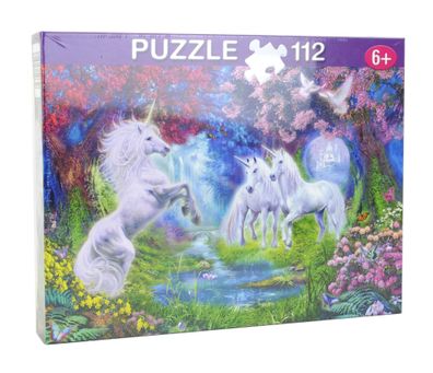 Einhörner Puzzle 112 Teile 33,5 x 23 cm Kinder