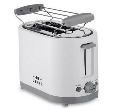 LENTZ 2-Scheiben Toaster Toastautomat Weiß 74273