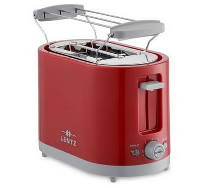 LENTZ 2-Scheiben Toaster Toastautomat Rot 74272