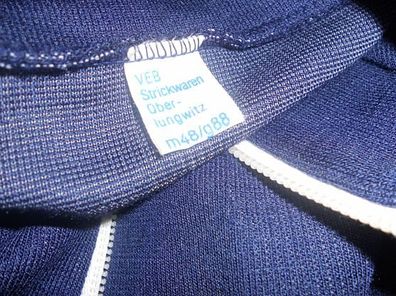 Trainingsjacke / Sportjacke Größe m48 / g 88 -VEB Strickwaren Oberlungwitz