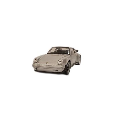 WELLY Modellauto Porsche 911 Turbo grau Sammelauto Spielzeugauto Car