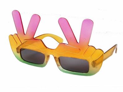 Sonnenbrille Funbrille Finger Peace Partybrille