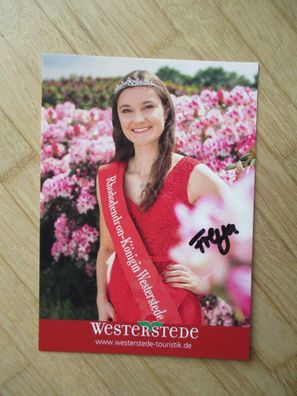 Westerstede Rhododendron-Königin 2019/2021 Freya Schröder - handsigniertes Autogramm!
