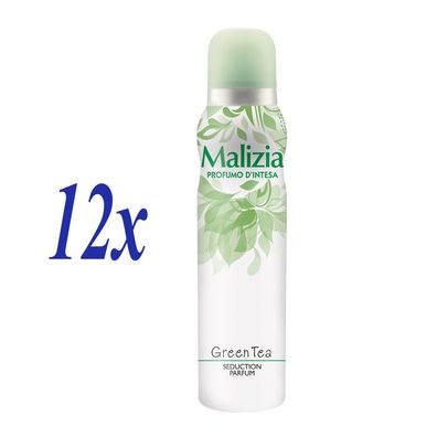 Malizia DONNA deodorant green tea / GRÜNER TEE 12x 150ml