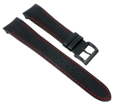 Casio Edifice Uhrenarmband XL | Leder schwarz für Herrenuhr EWQ-M1000L