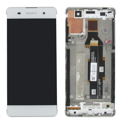 Original Sony Xperia XA F3111 Display LCD Gehäuse Weiß Sehr Guter Zustand